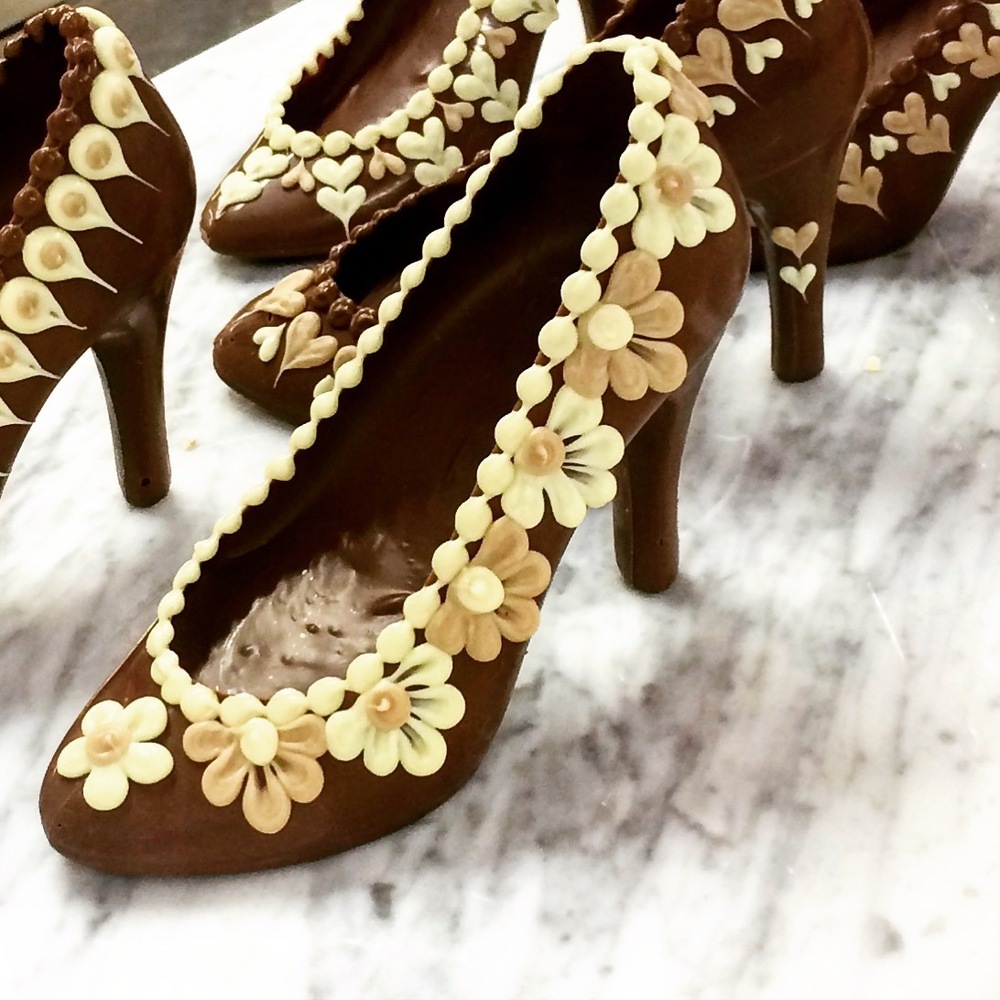 chocolate shoes Cadbury World